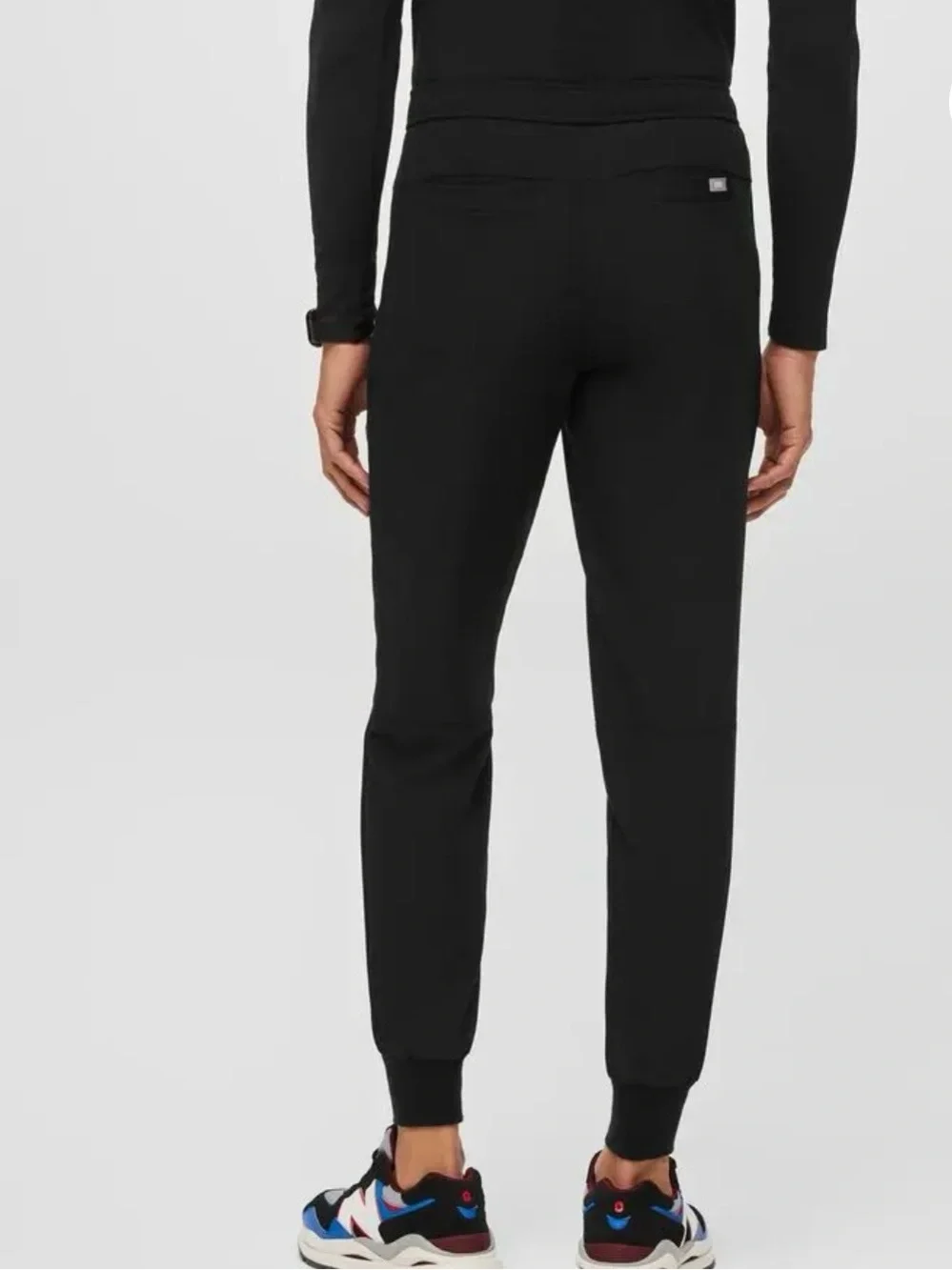 Figs Tansen Casual Scrub Pants Joggers Black Size Large Short L/S
